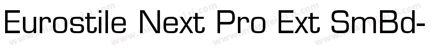 Eurostile Next Pro Ext SmBd字体转换